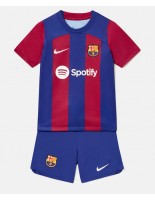 Barcelona Domácí dres pro děti 2023-24 Krátký Rukáv (+ trenýrky)